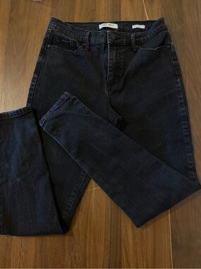 Nine West Cigarette High Rise Skinny Black Jeans Size 6
